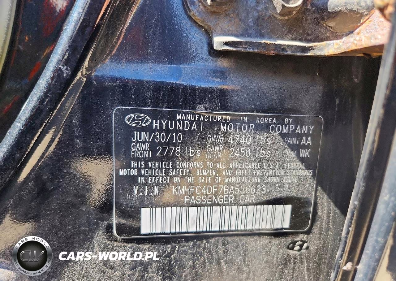2011 Hyundai Azera Limited VIN:KMHFC4DF7BA536623 - 12