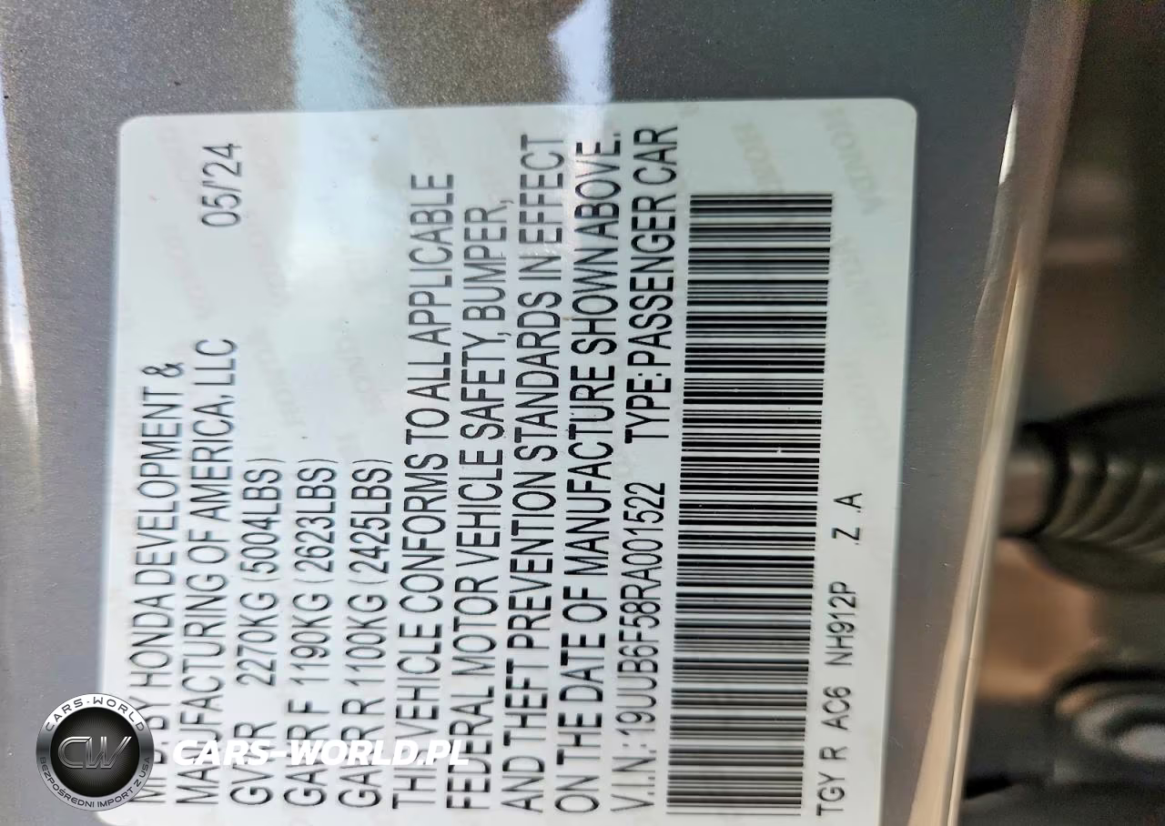 2024 Acura Tlx A-Spec VIN:19UUB6F58RA001522 - 12