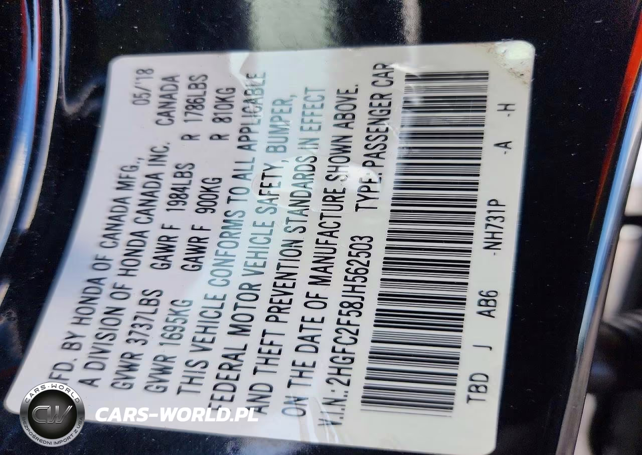 2018 Honda Civic Lx VIN:2HGFC2F58JH562503 - 12