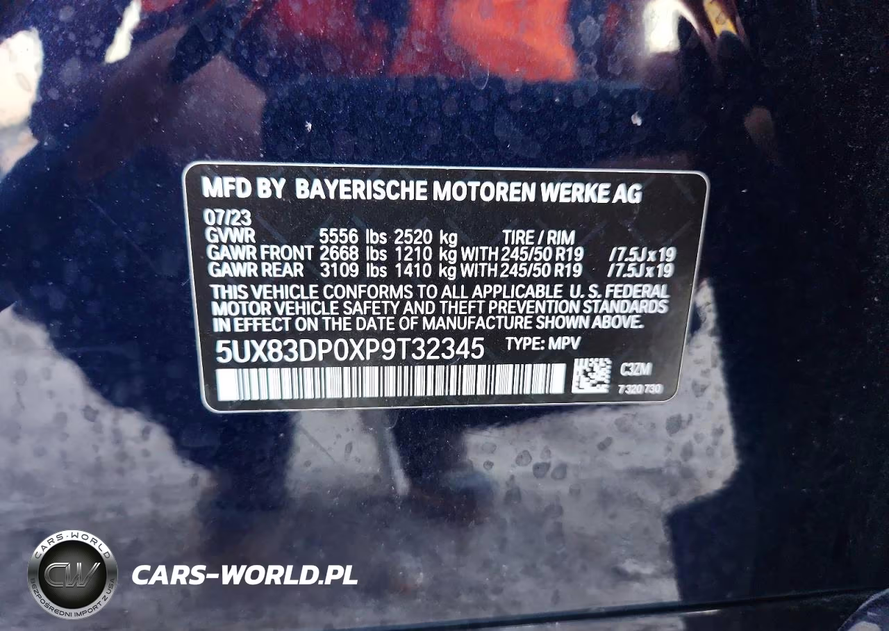 2023 BMW X3 M40I VIN:5UX83DP0XP9T32345 - 13