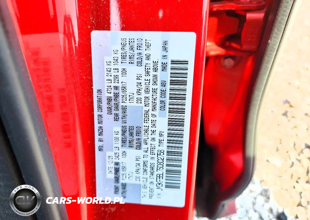 2025 Mazda Cx-5 Select VIN:JM3KFBBL7S0802758 - 13