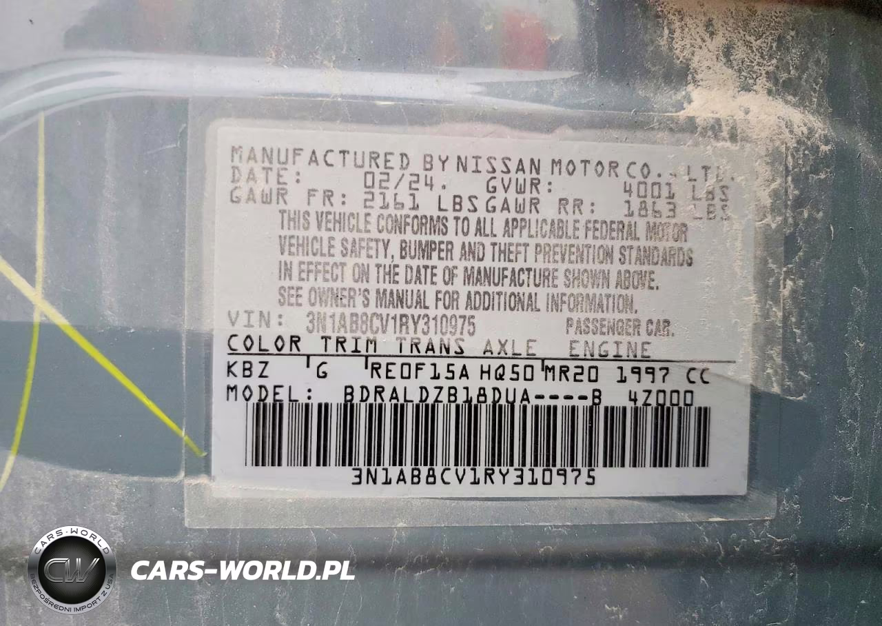 2024 Nissan Sentra Sv VIN:3N1AB8CV1RY310975 - 12