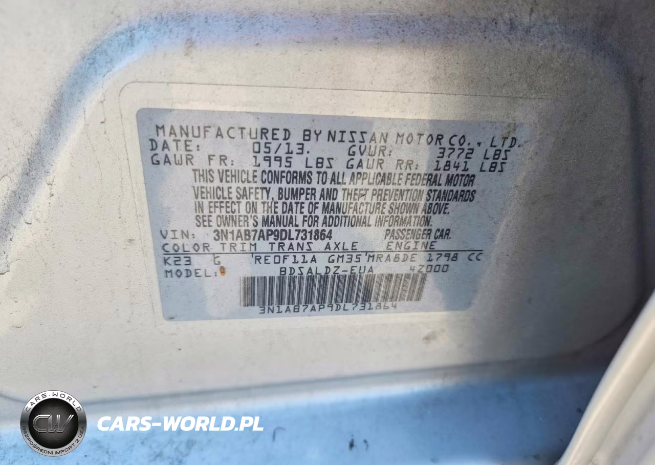 2013 Nissan Sentra S VIN:3N1AB7AP9DL731864 - 12