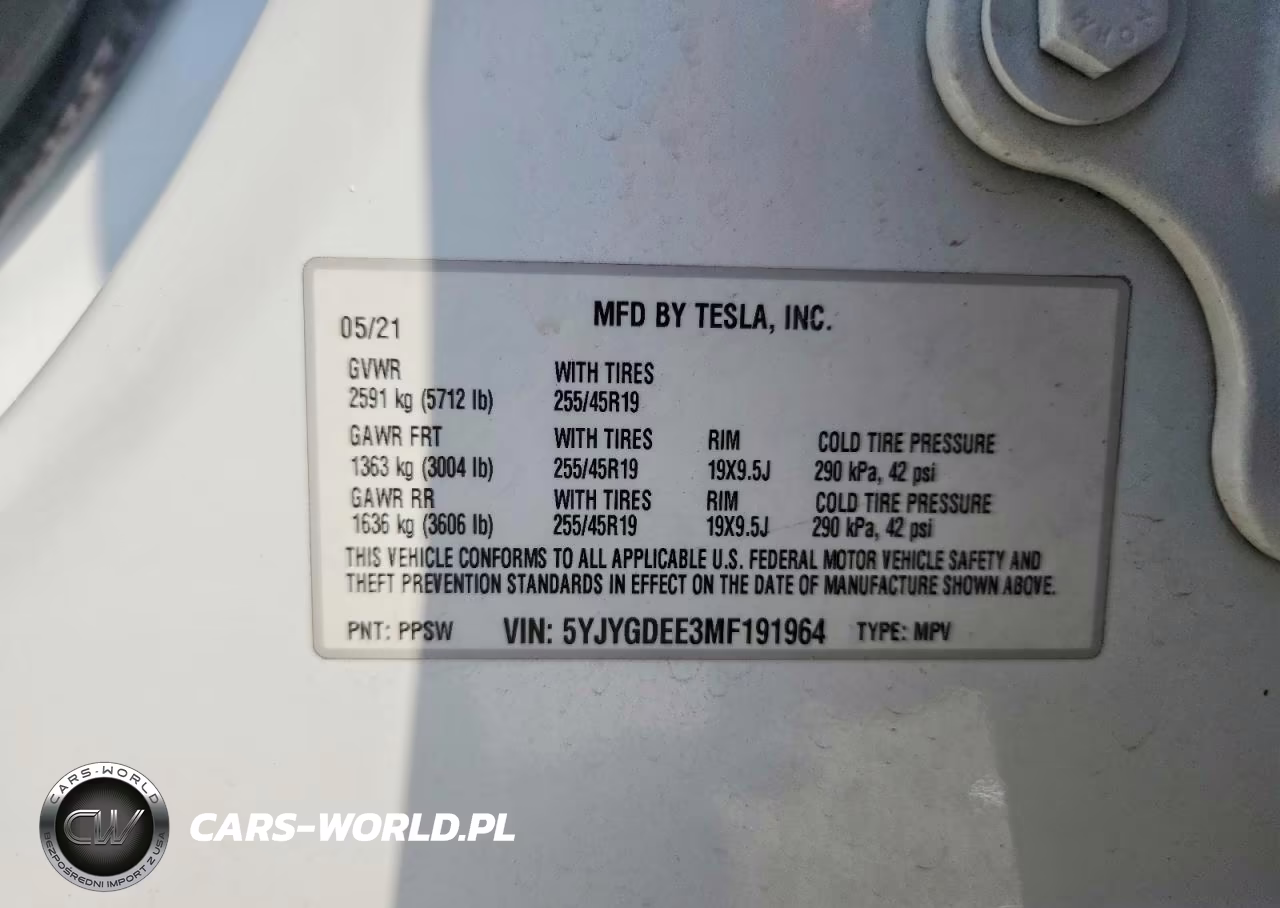 2021 Tesla Model Y VIN:5YJYGDEE3MF191964 - 13