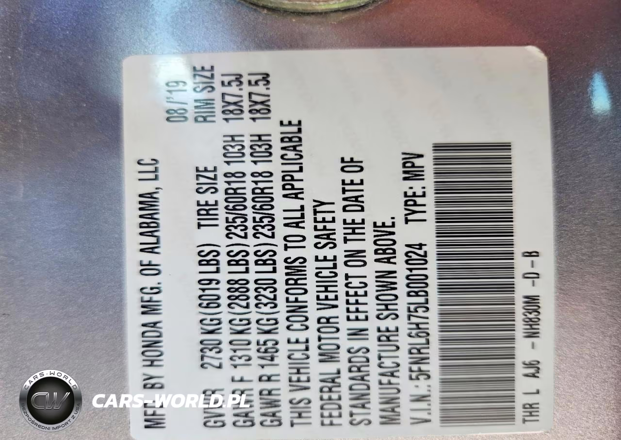 2020 Honda Odyssey Exl VIN:5FNRL6H75LB001024 - 13