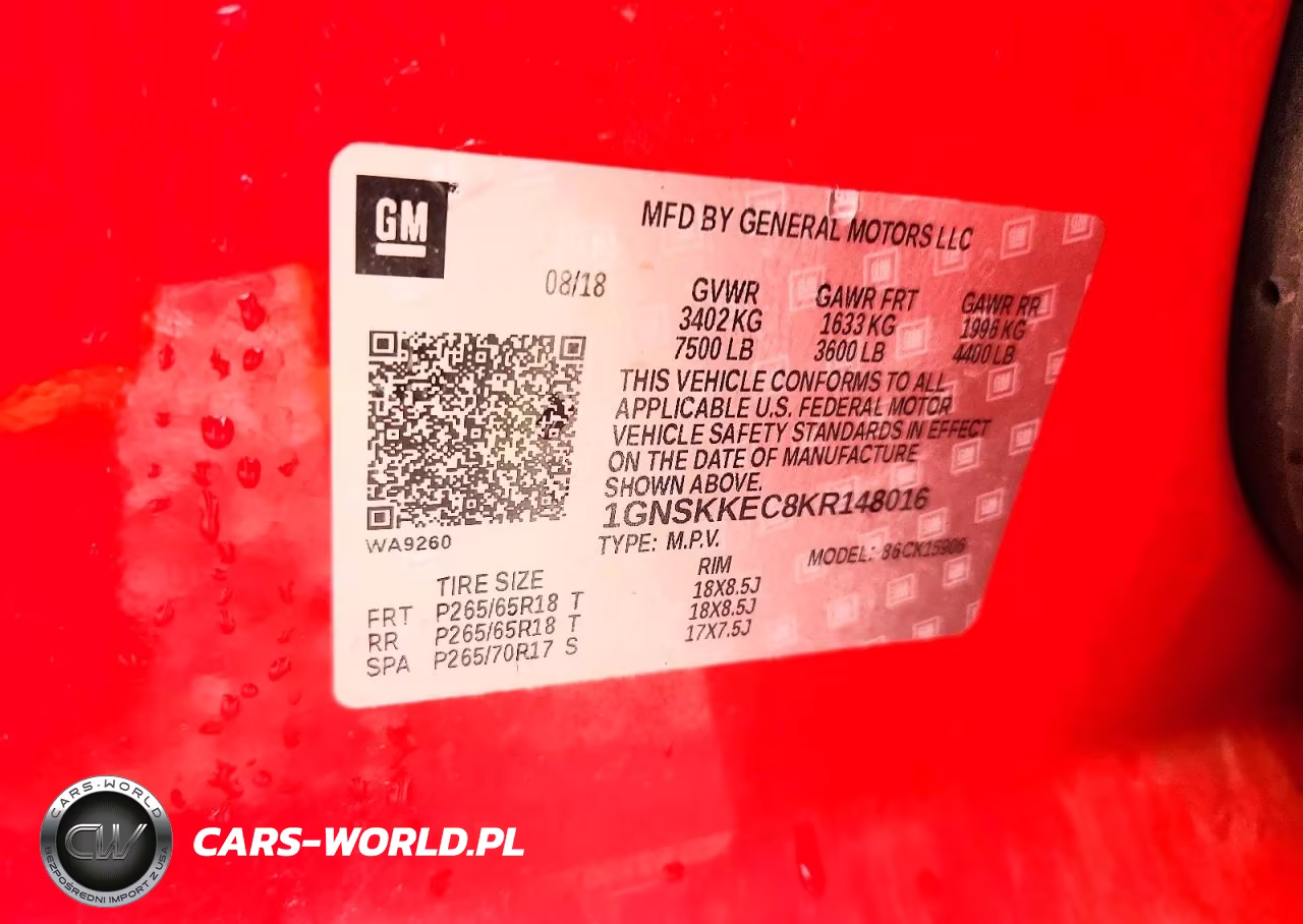 2019 Chevrolet Suburban K1500 VIN:1GNSKKEC8KR148016 - 14