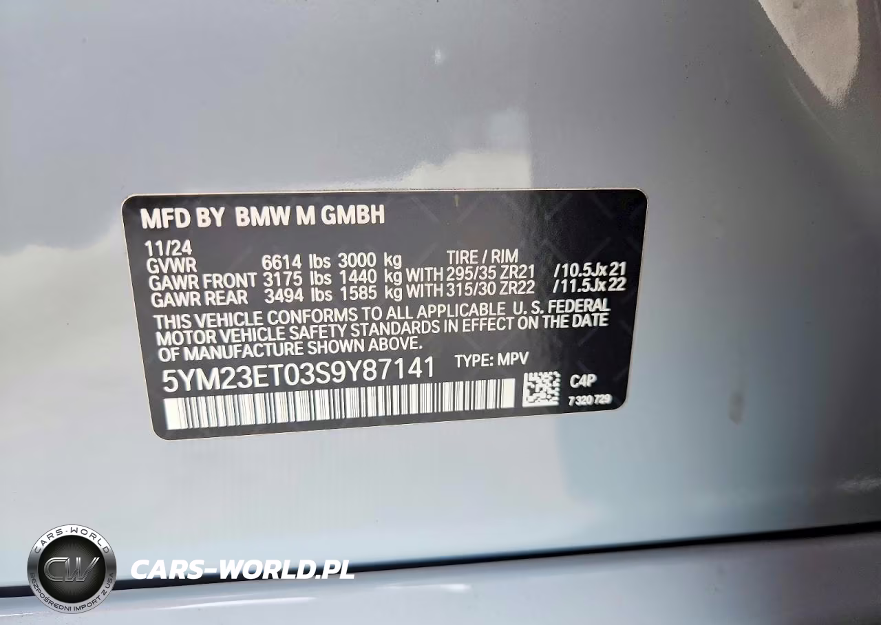 2025 BMW X6 M Competition VIN:5YM23ET03S9Y87141 - 14