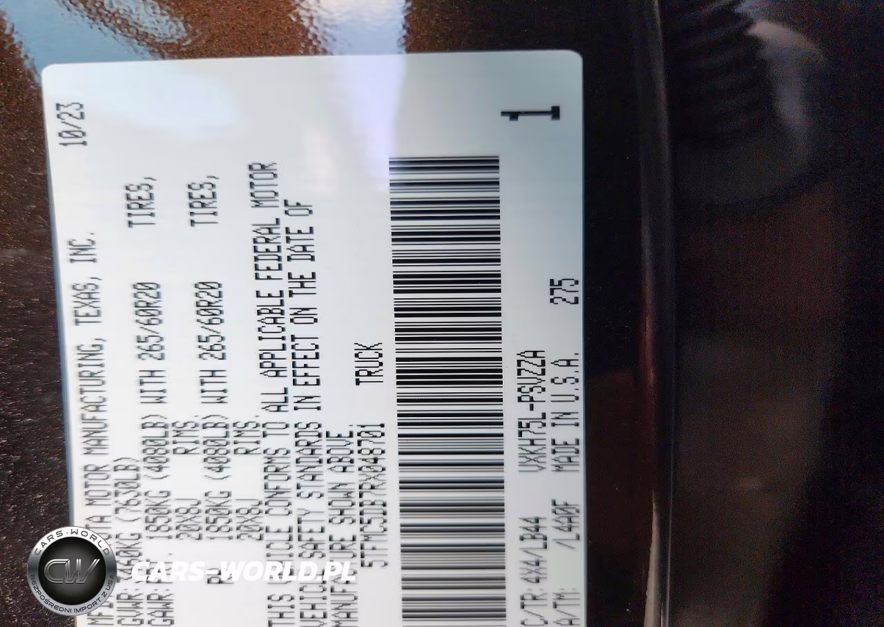 2024 Toyota Tundra 1794 Edition Hv VIN:5TFMC5DB7RX048701 - 12