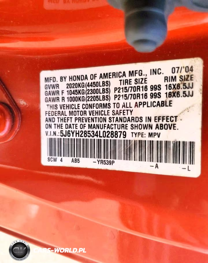 2004 Honda Element Ex VIN:5J6YH28534L028879 - 12