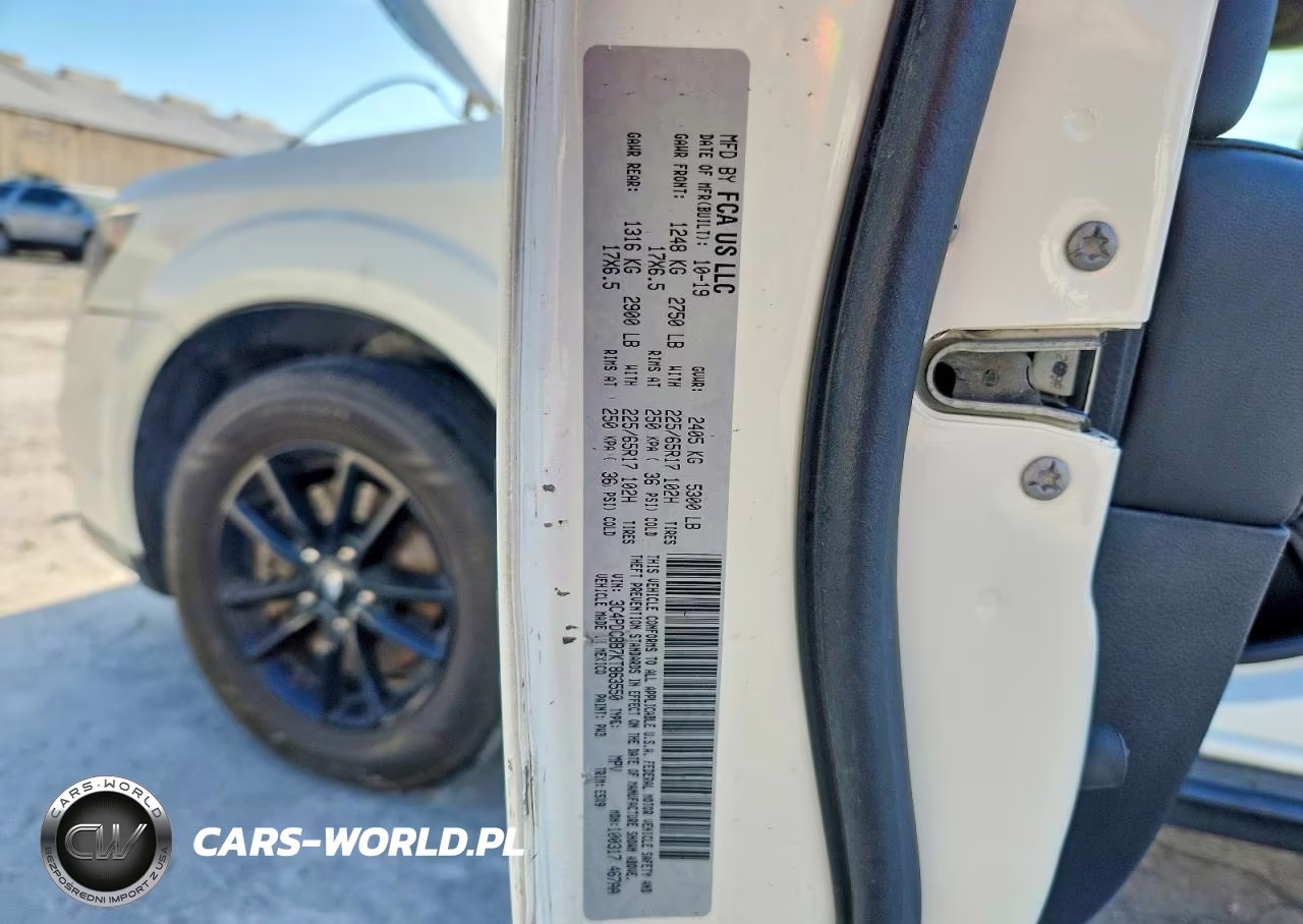 2019 Dodge Journey Se VIN:3C4PDCBB7KT863550 - 12