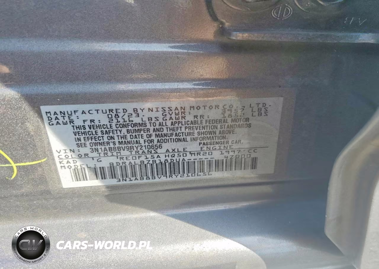 2024 Nissan Sentra S VIN:3N1AB8BV9RY210656 - 12