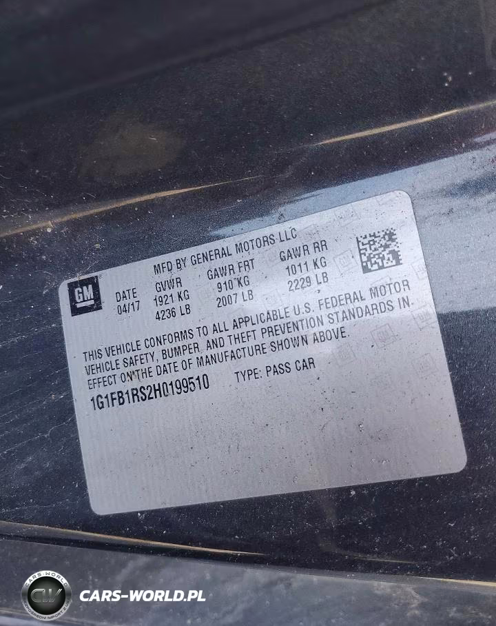 2017 Chevrolet Camaro Lt VIN:1G1FB1RS2H0199510 - 12