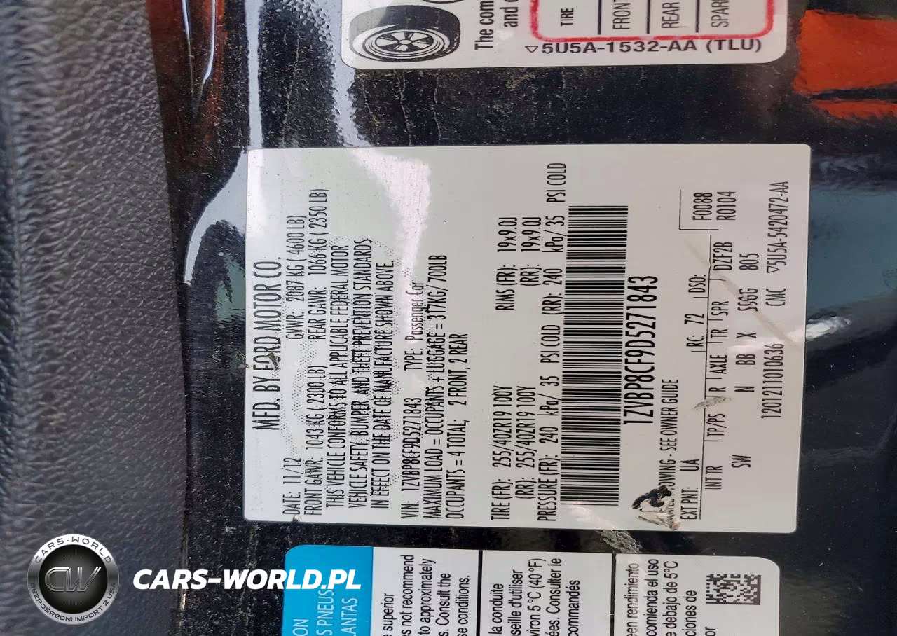 2013 Ford Mustang Gt VIN:1ZVBP8CF9D5271843 - 13