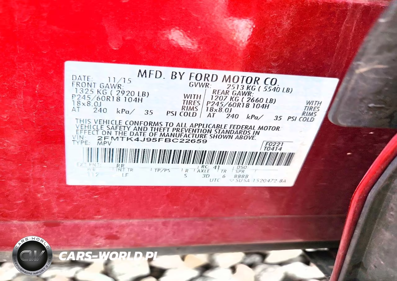 2015 Ford Edge Sel VIN:2FMTK4J95FBC22659 - 12