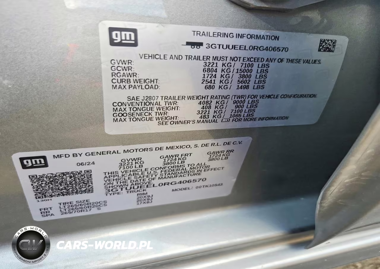 2024 GMC Sierra K1500 At4 VIN:3GTUUEEL0RG406570 - 12