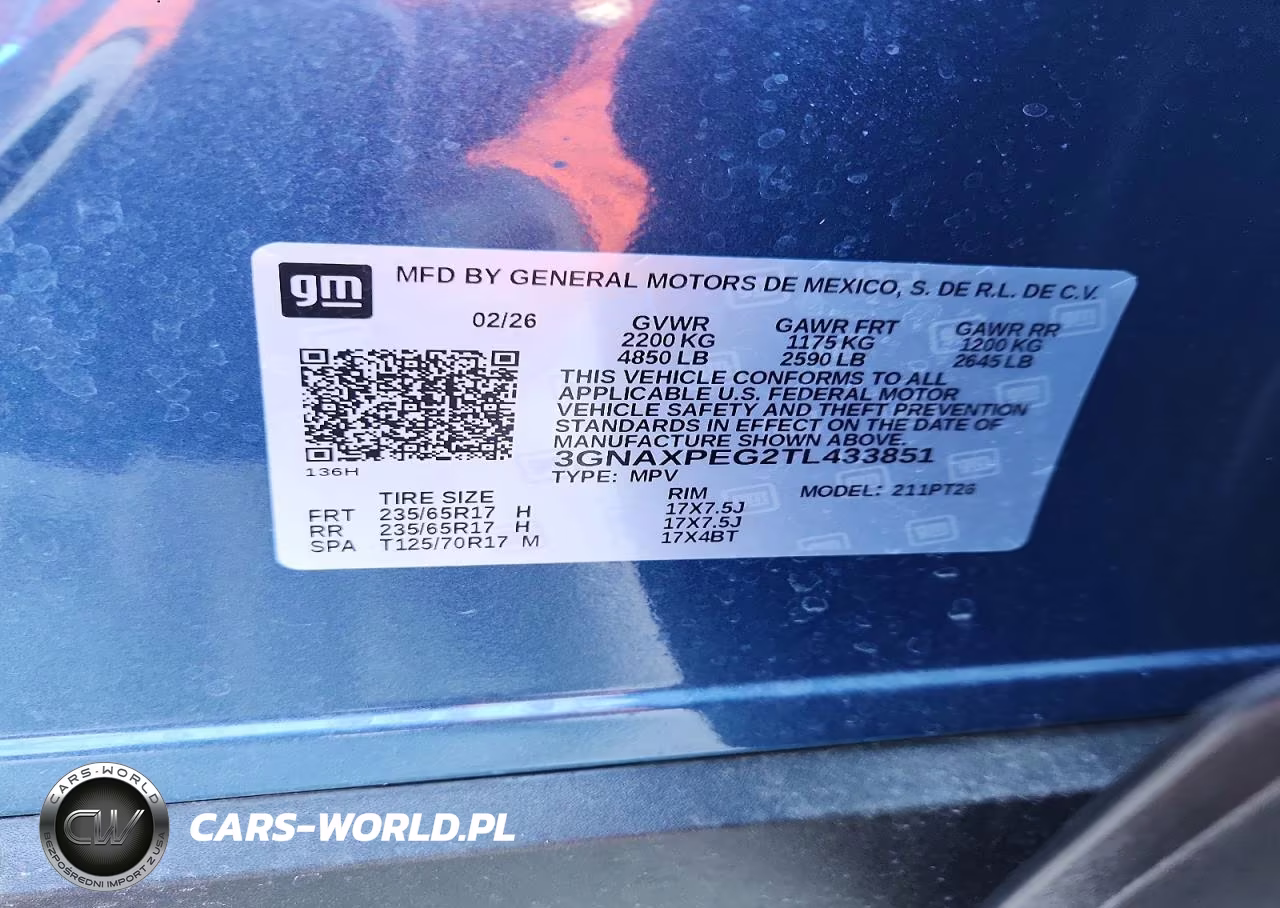 2026 Chevrolet Equinox Lt VIN:3GNAXPEG2TL433851 - 13