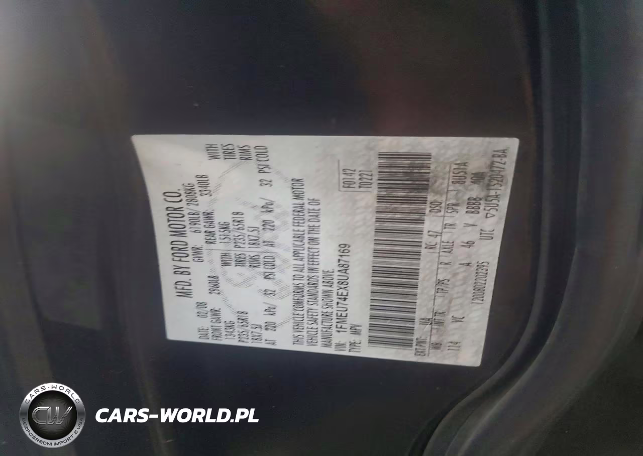 2008 Ford Explorer Eddie Bauer VIN:1FMEU74EX8UA87169 - 13