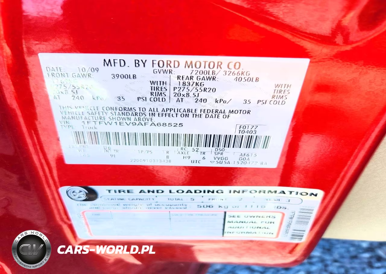 2010 Ford F150 Supercrew VIN:1FTFW1EV9AFA68525 - 12