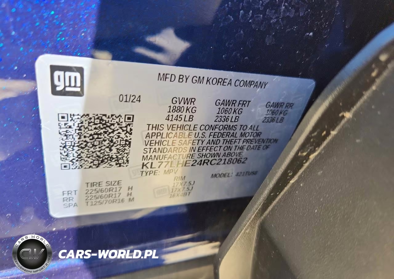 2024 Chevrolet Trax 1Lt VIN:KL77LHE24RC218062 - 14