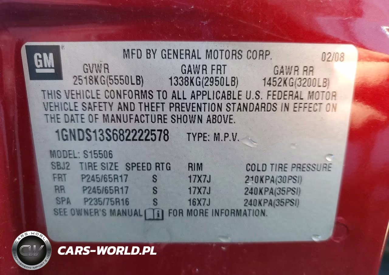 2008 Chevrolet Trailblazer Ls VIN:1GNDS13S682222578 - 13