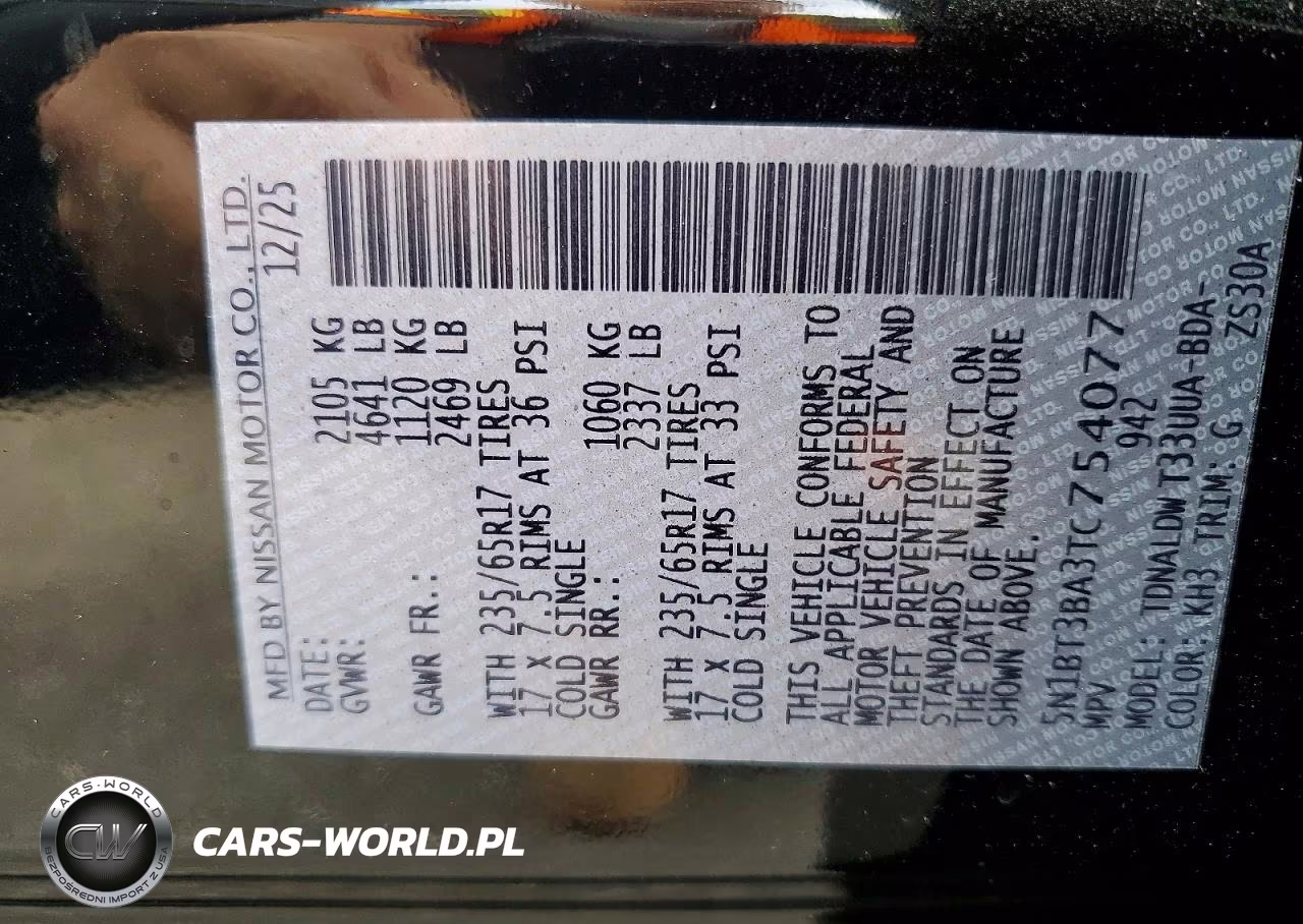 2026 Nissan Rogue Sv VIN:5N1BT3BA3TC754077 - 14