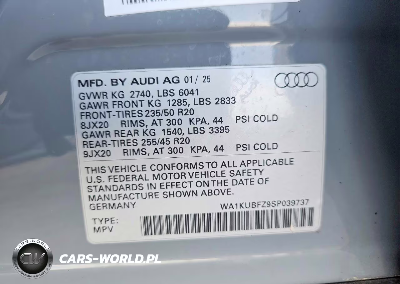 2025 Audi Q4 E-Tron Premium VIN:WA1KUBFZ9SP039737 - 13