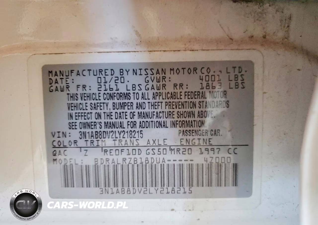 2020 Nissan Sentra Sr VIN:3N1AB8DV2LY218215 - 12