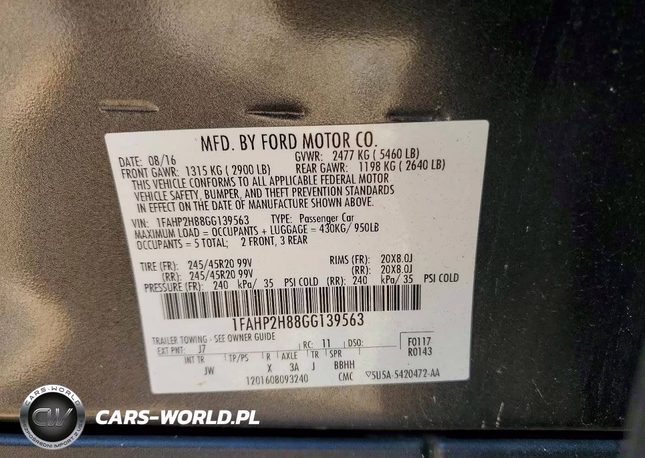 2016 Ford Taurus Sel VIN:1FAHP2H88GG139563 - 12