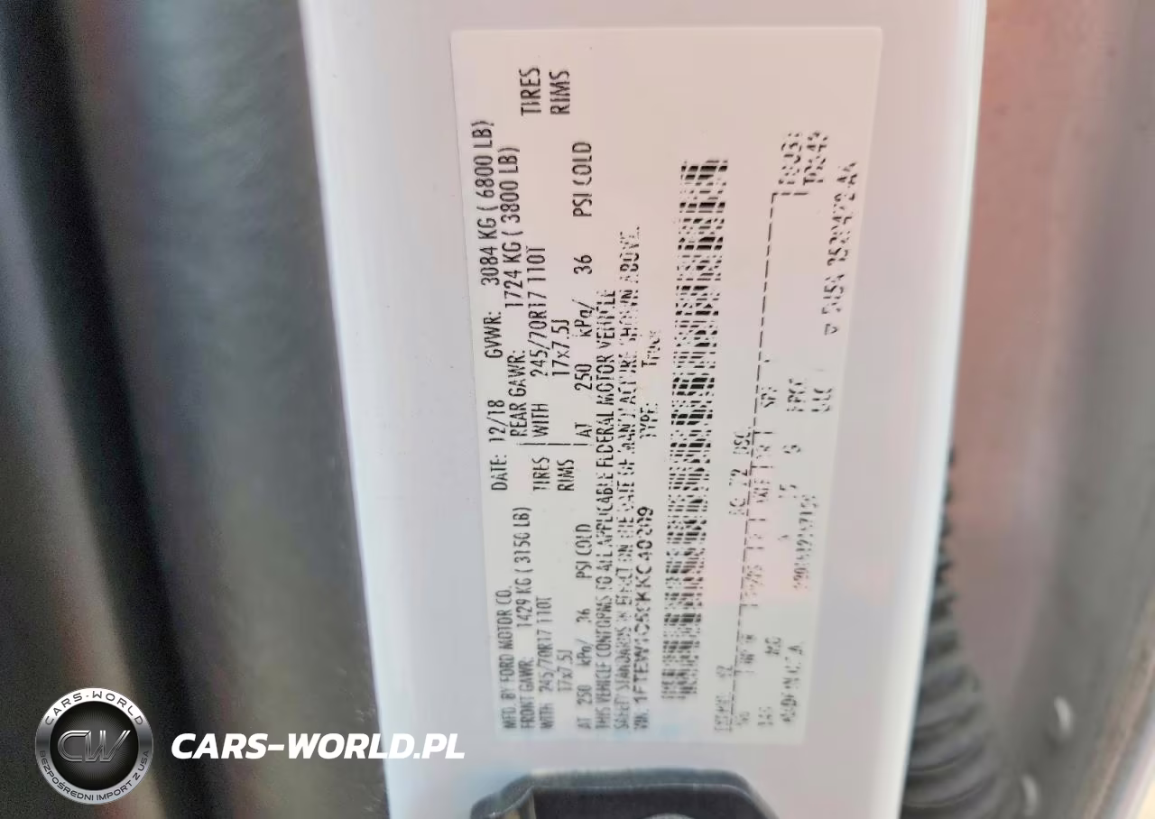 2019 Ford F150 Supercrew VIN:1FTEW1C56KKC40209 - 12