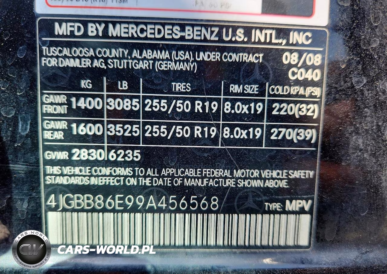 2009 Mercedes-Benz Ml 350 VIN:4JGBB86E99A456568 - 13