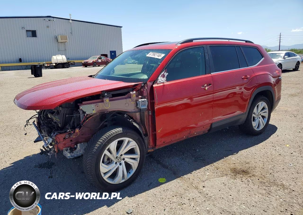 2021 Volkswagen Atlas Se VIN:1V2JR2CA5MC537511 - 1