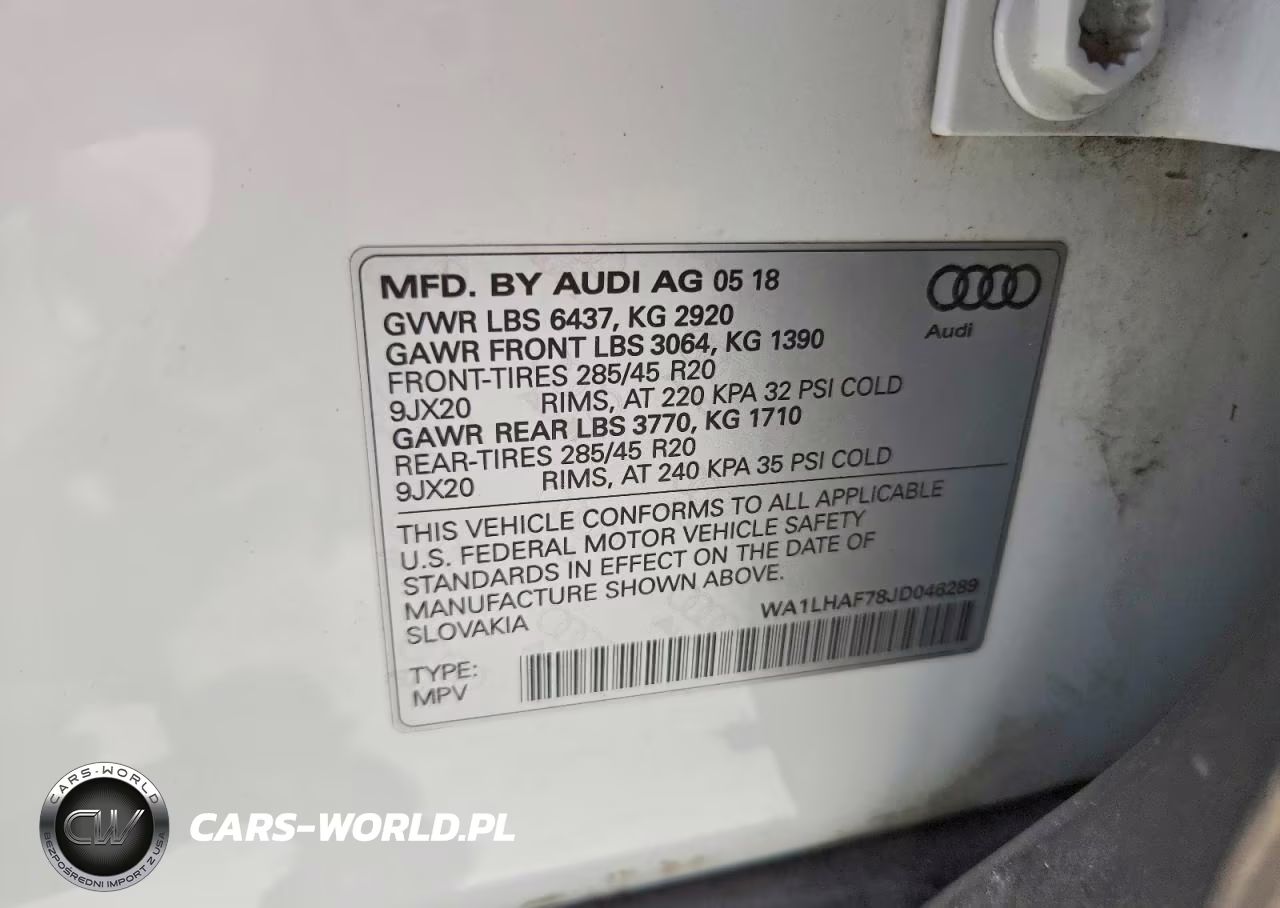 2018 Audi Q7 Premium Plus VIN:WA1LHAF78JD046289 - 12