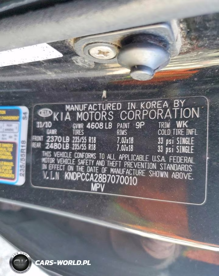 2011 Kia Sportage Ex VIN:KNDPCCA28B7070010 - 12