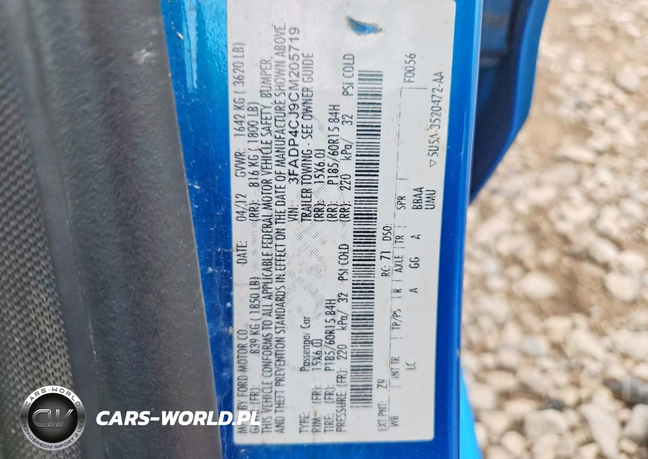 2012 Ford Fiesta Sel VIN:3FADP4CJ9CM205719 - 12