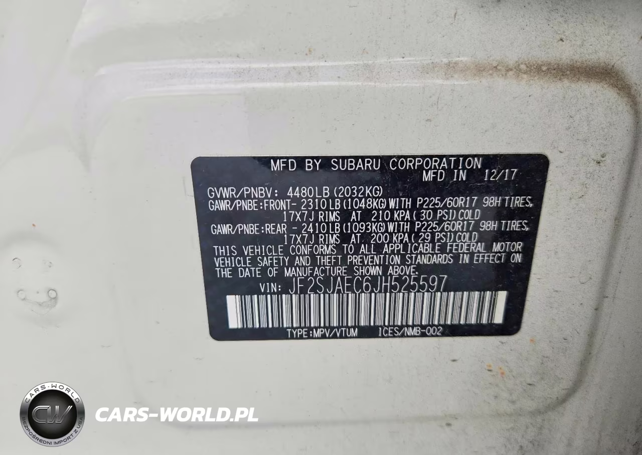 2018 Subaru Forester 2.5I Premium VIN:JF2SJAEC6JH525597 - 13