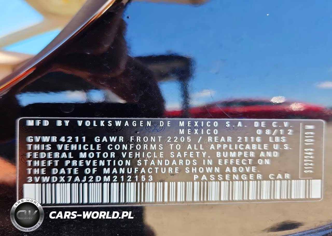 2013 Volkswagen Jetta Se VIN:3VWDX7AJ2DM212153 - 12
