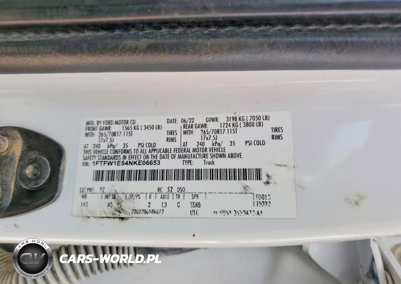 2022 Ford F150 Supercrew VIN:1FTFW1E54NKE06653 - 12