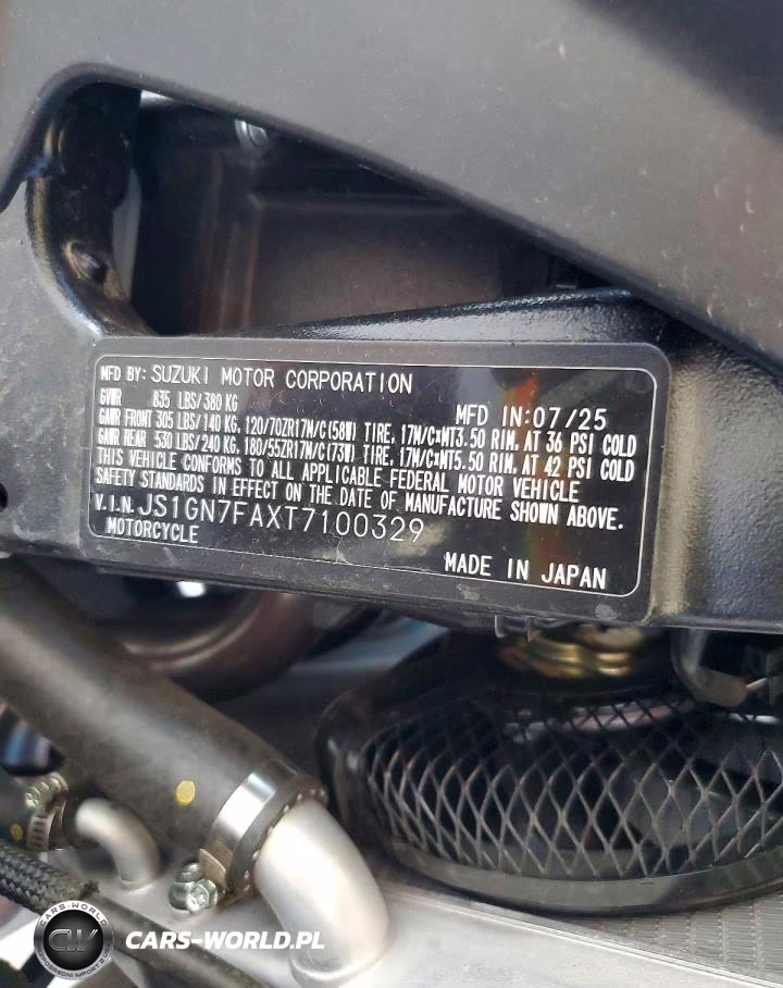 2026 Suzuki Gsx-R600 VIN:JS1GN7FAXT7100329 - 9