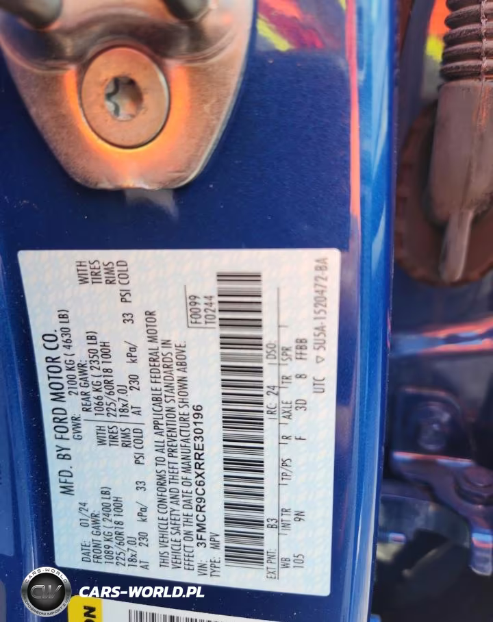 2024 Ford Bronco Sport Outer Banks VIN:3FMCR9C6XRRE30196 - 13