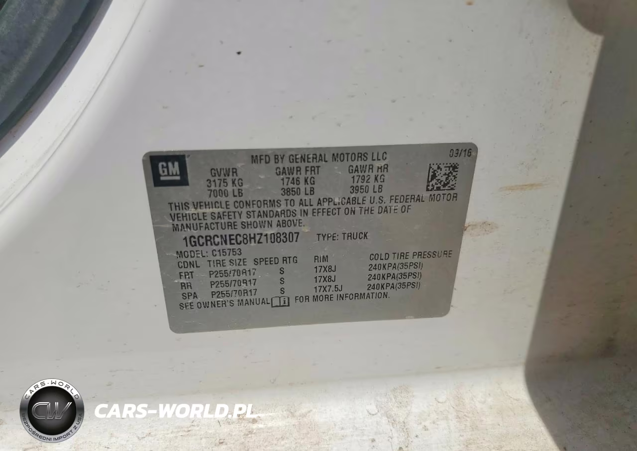 2017 Chevrolet Silverado C1500 VIN:1GCRCNEC8HZ108307 - 12