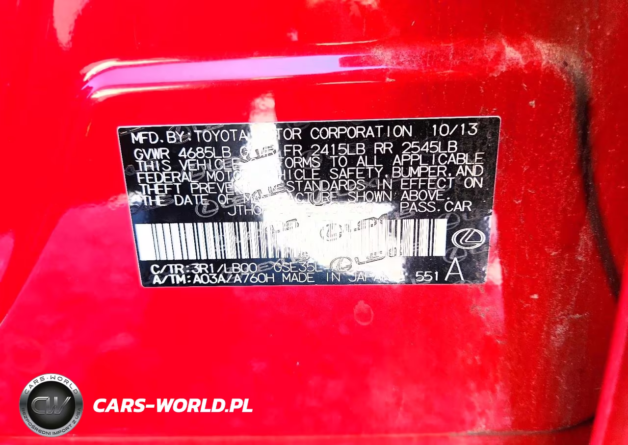 2014 Lexus Is 250 VIN:JTHCF1D27E5007260 - 12