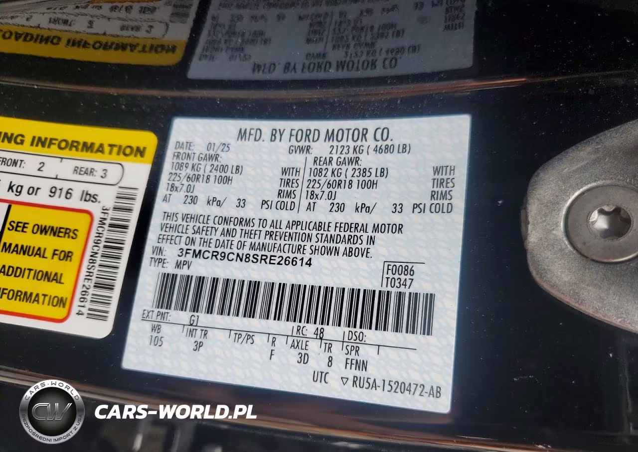 2025 Ford Bronco Sport Outer Banks VIN:3FMCR9CN8SRE26614 - 13