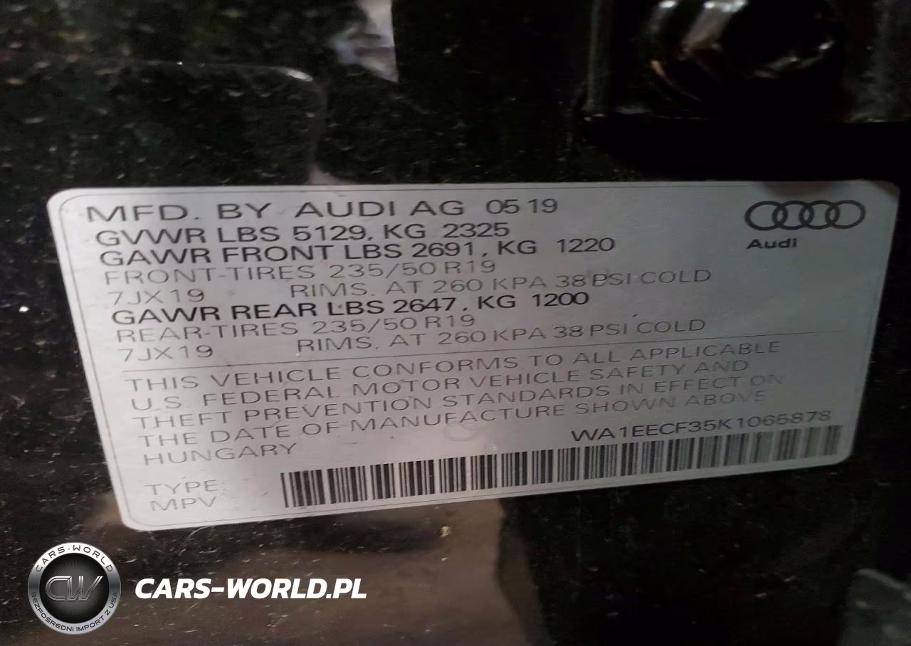 2019 Audi Q3 Premium Plus S-Line VIN:WA1EECF35K1065878 - 13