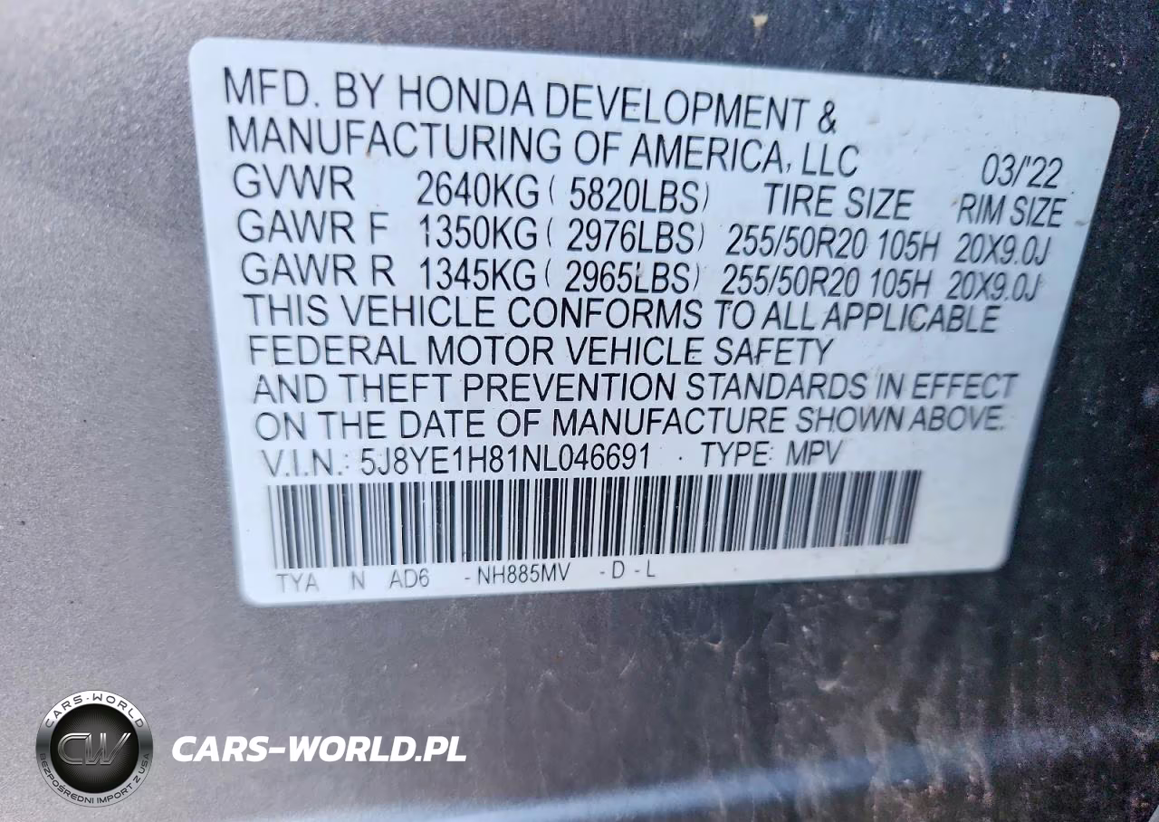 2022 Acura Mdx Advance VIN:5J8YE1H81NL046691 - 13