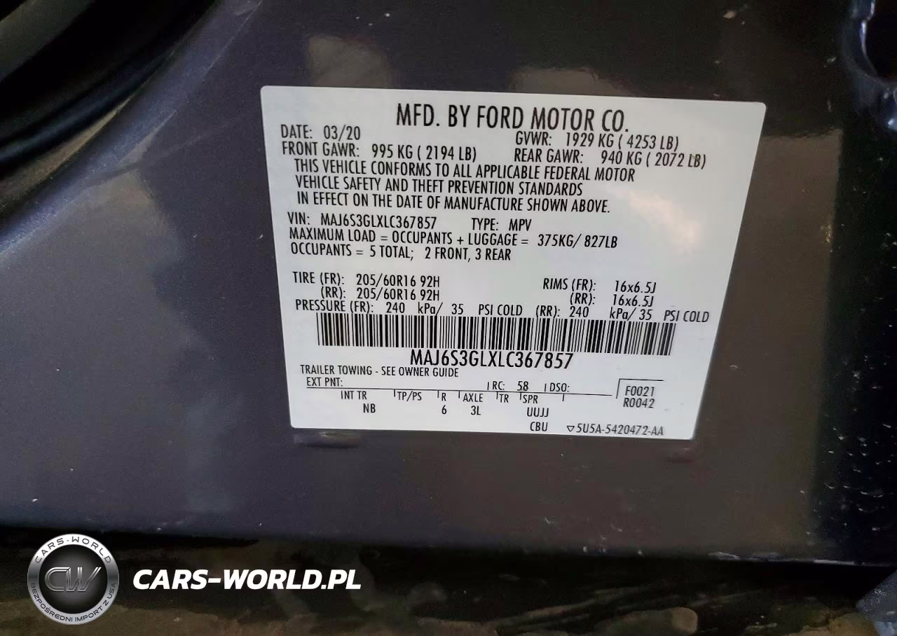 2020 Ford Ecosport Se VIN:MAJ6S3GLXLC367857 - 13