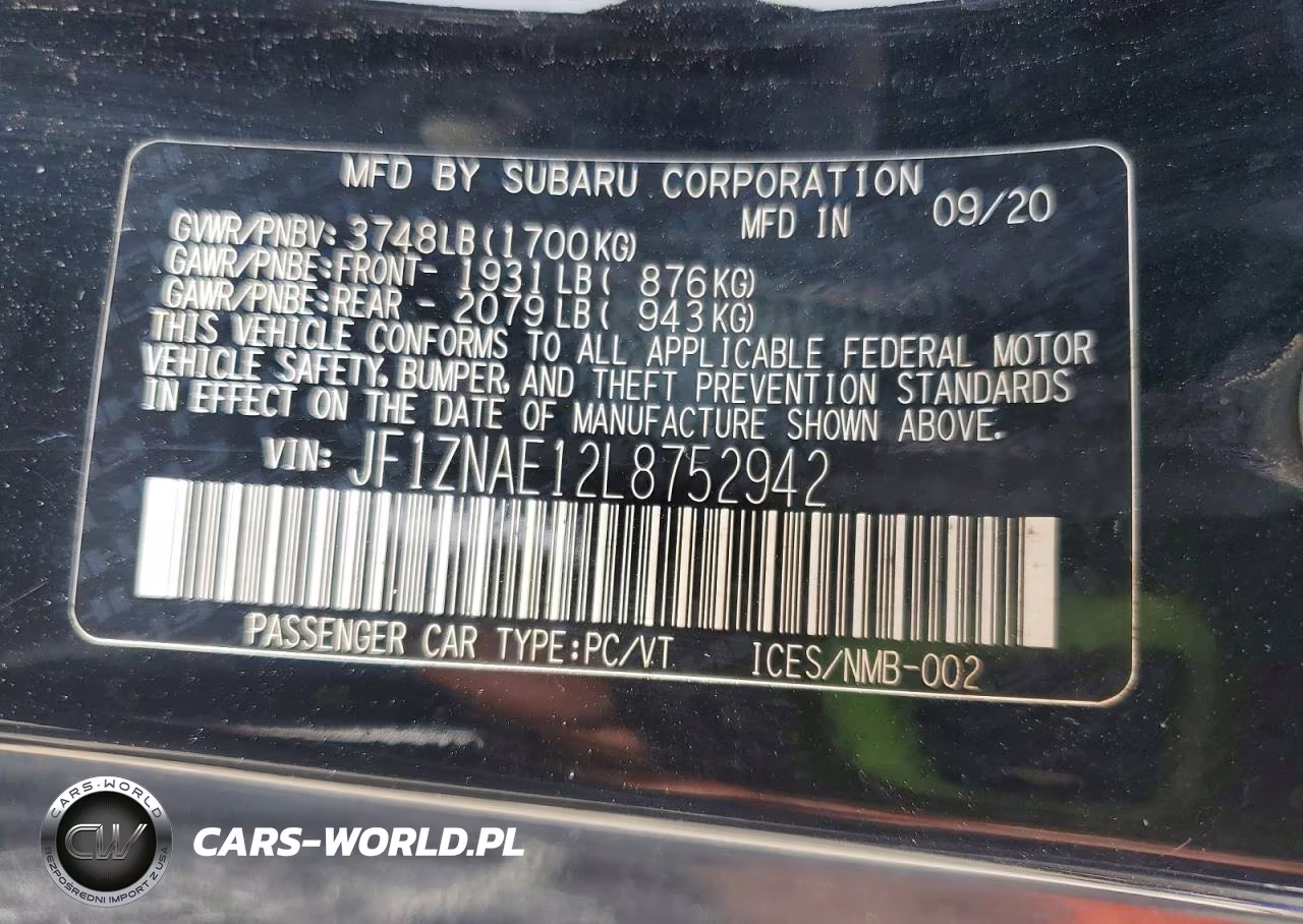 2020 Toyota 86 Gt VIN:JF1ZNAE12L8752942 - 12