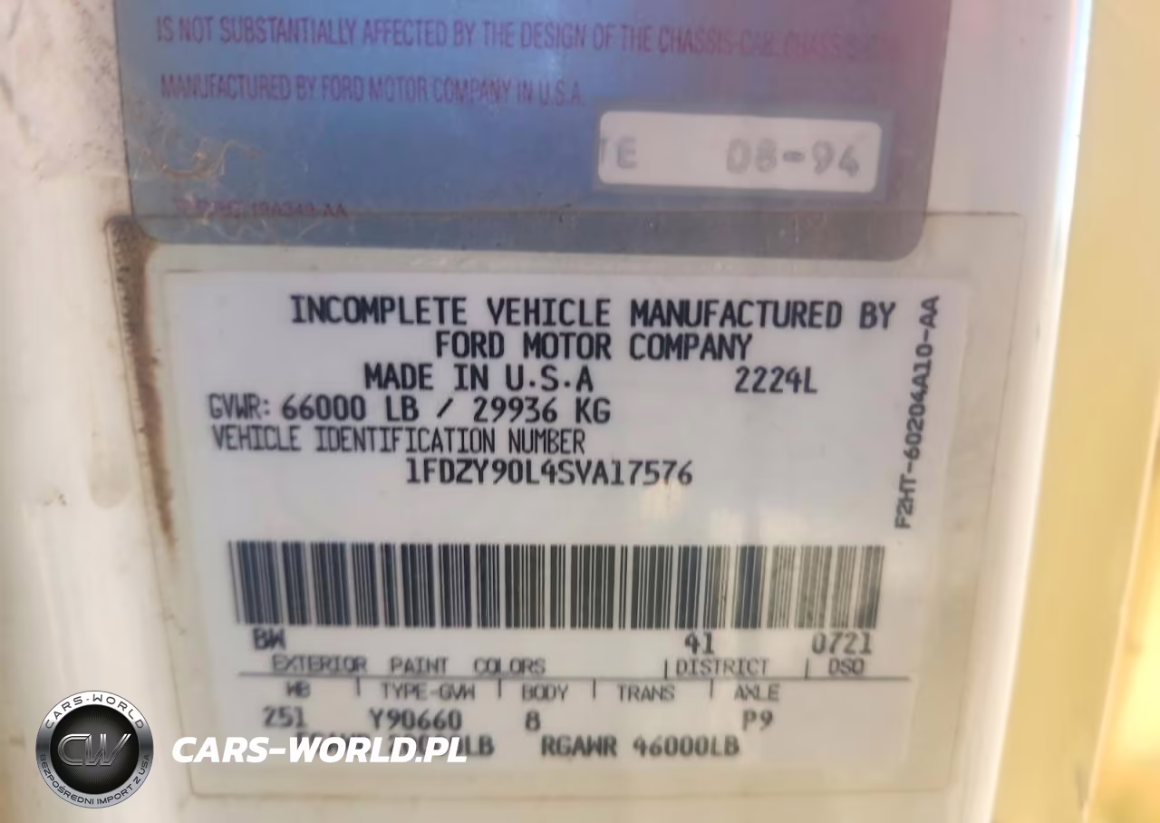 1995 Ford Lts9000 Refuse Truck VIN:1FDZY90L4SVA17576 - 11