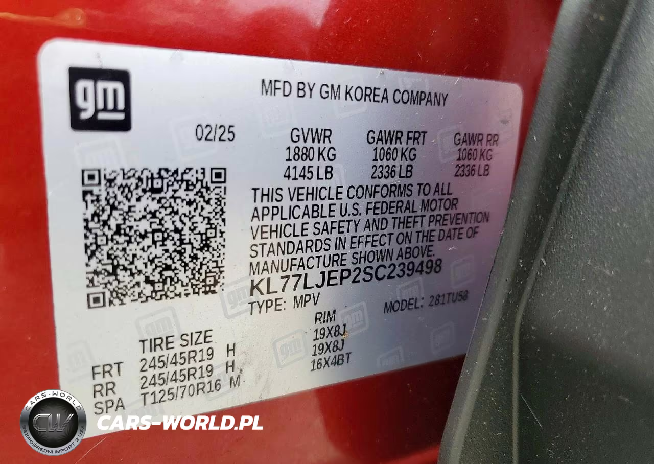 2025 Chevrolet Trax 2Rs VIN:KL77LJEP2SC239498 - 14