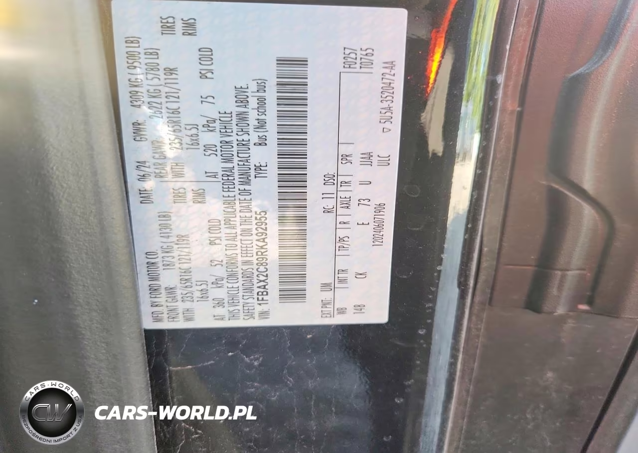 2024 Ford Transit T-350 VIN:1FBAX2C89RKA92955 - 13