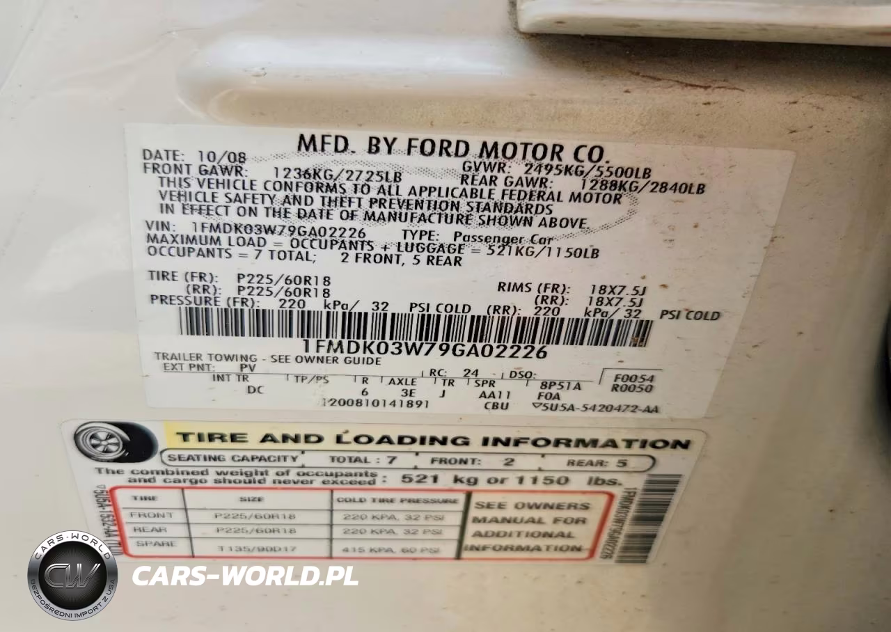 2009 Ford Taurus X Limited VIN:1FMDK03W79GA02226 - 12